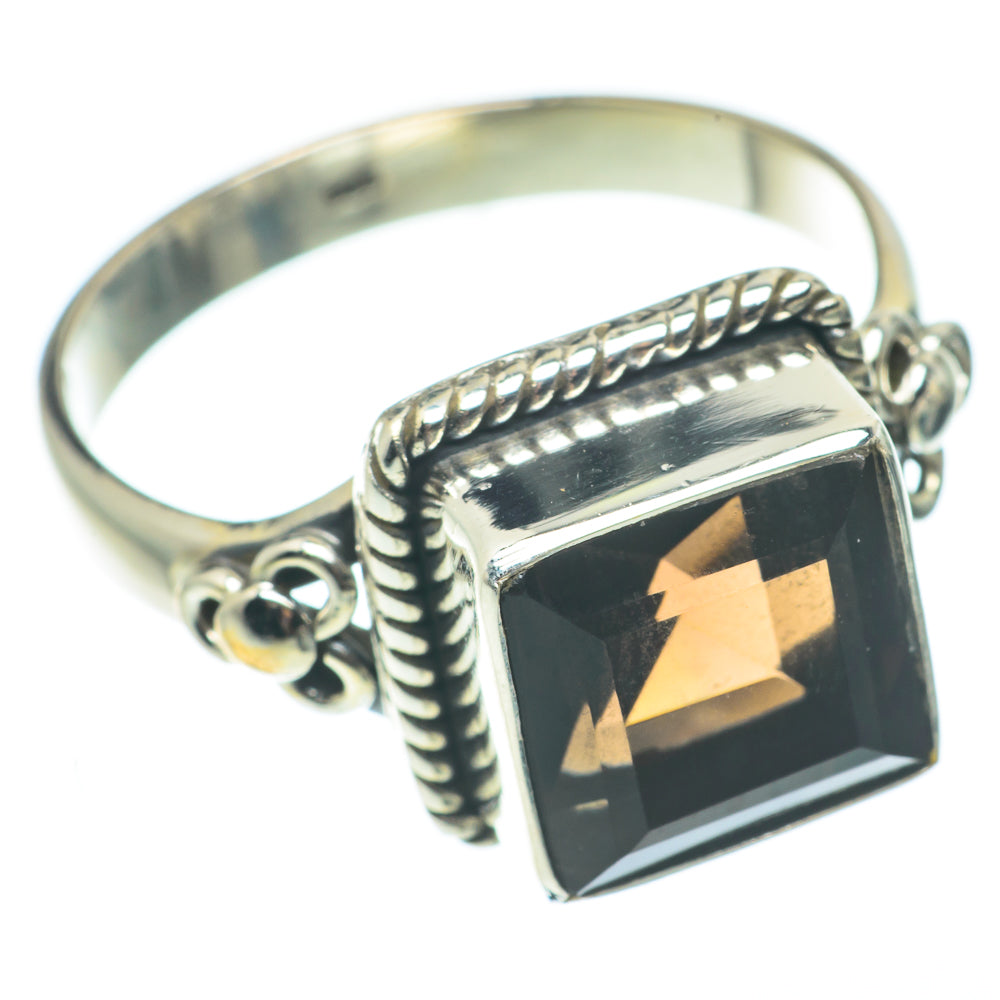 Smoky Quartz Rings handcrafted by Anasilvercos - RING65028