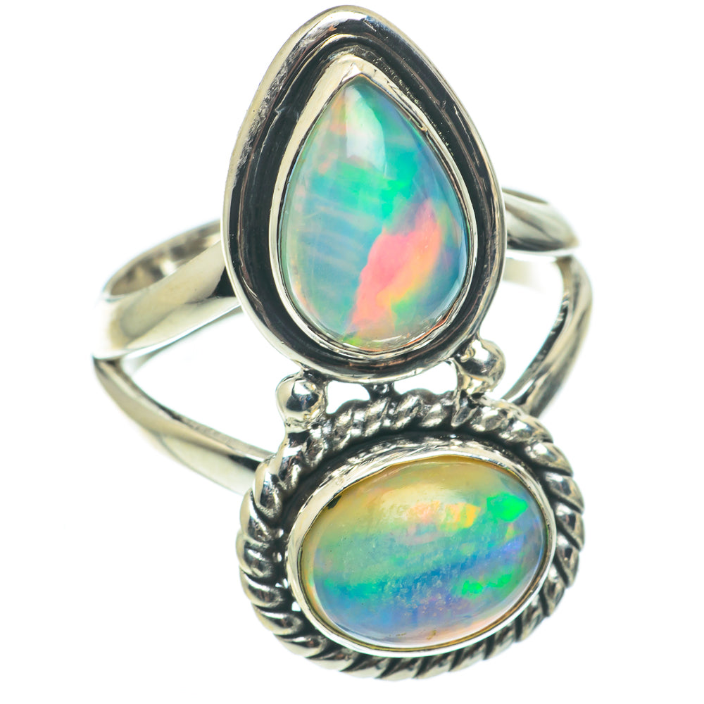 Ethiopian Opal Rings handcrafted by Anasilvercos - RING65037
