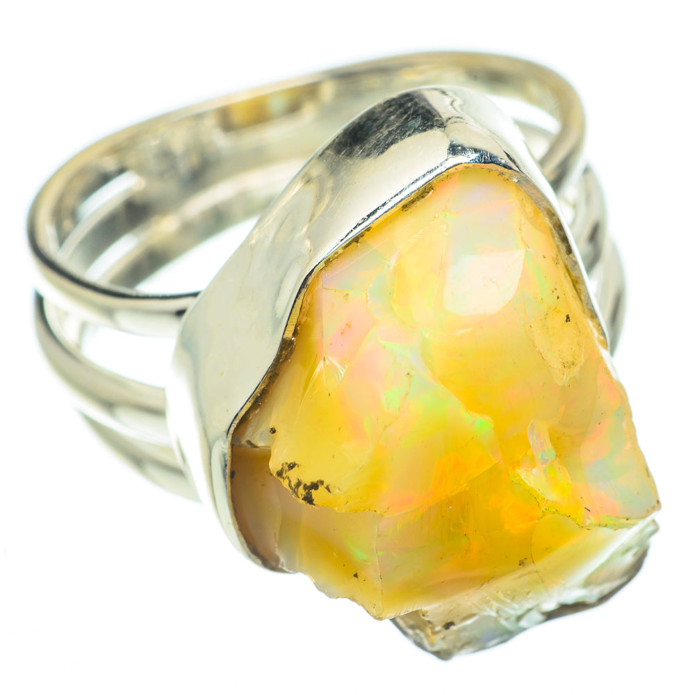 Ethiopian Opal Rings handcrafted by Anasilvercos - RING65038