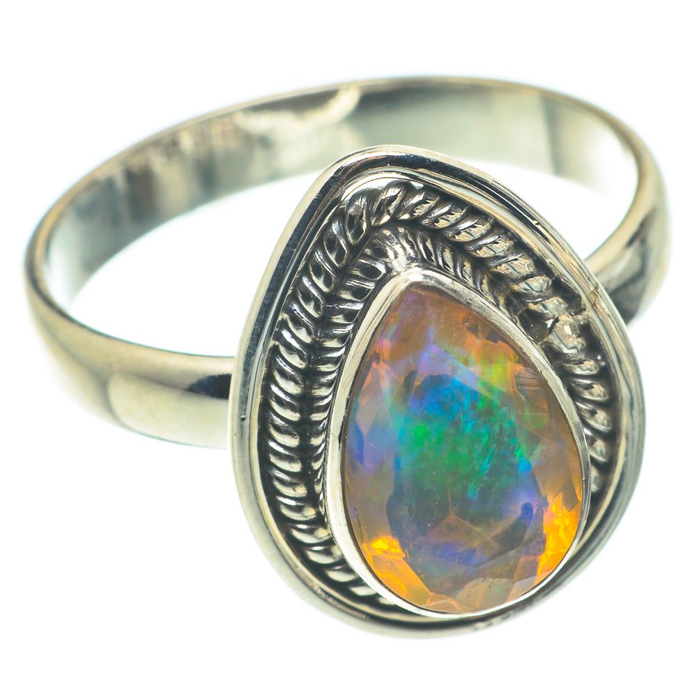 Ethiopian Opal Rings handcrafted by Anasilvercos - RING65040