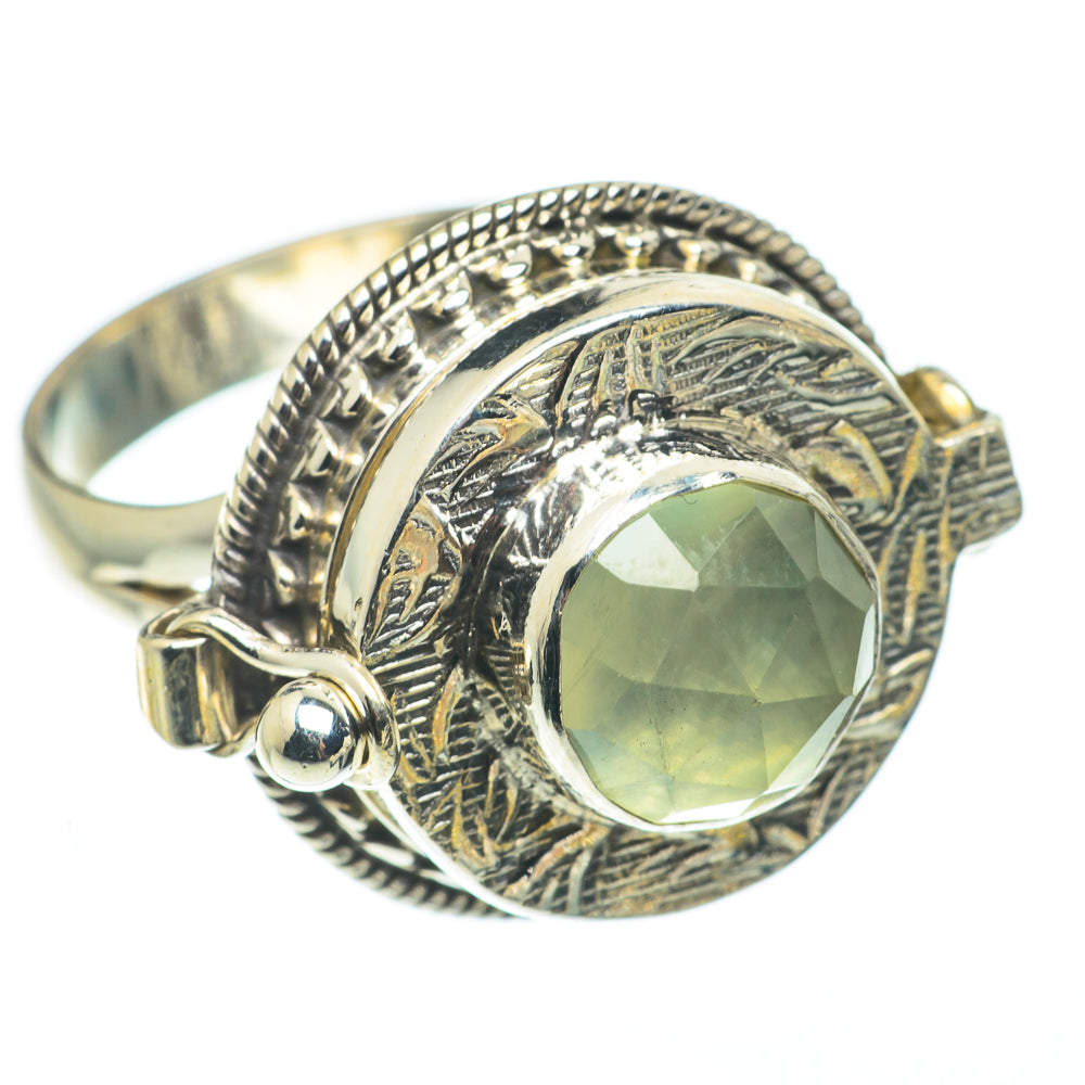 Prehnite Rings handcrafted by Anasilvercos - RING65045