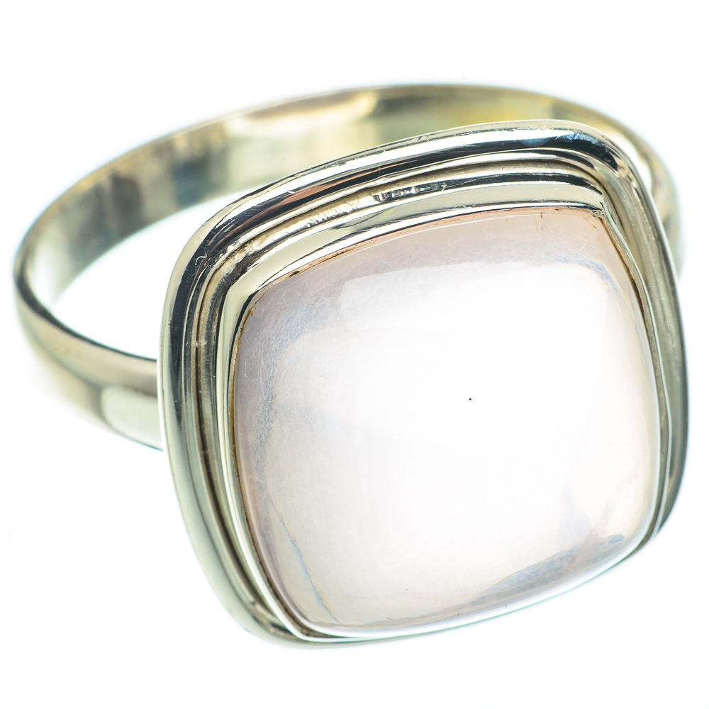 Rose Quartz Rings handcrafted by Anasilvercos - RING65050
