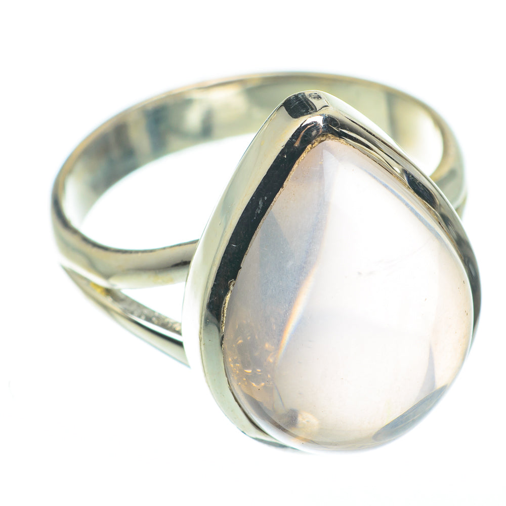 Rose Quartz Rings handcrafted by Anasilvercos - RING65051
