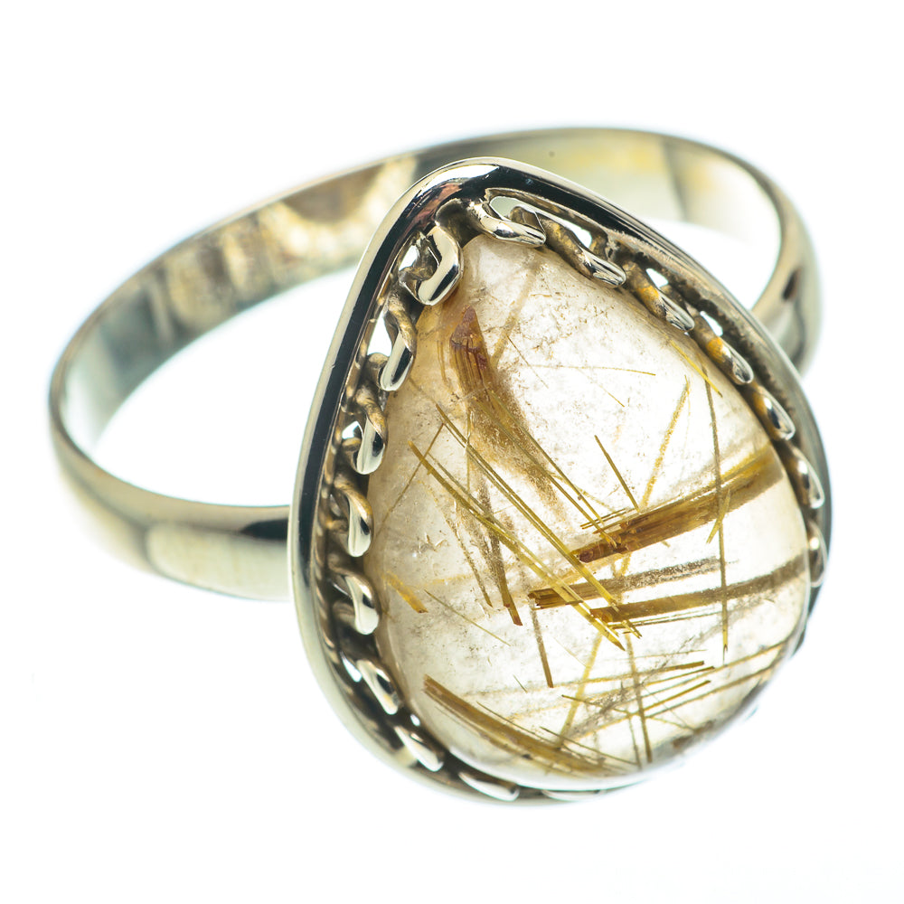 Rutilated Quartz Rings handcrafted by Anasilvercos - RING65053
