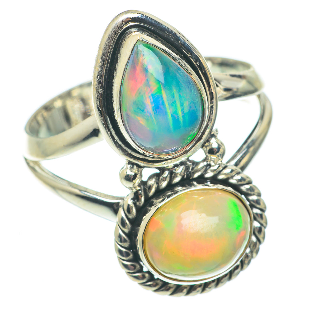 Ethiopian Opal Rings handcrafted by Anasilvercos - RING65055