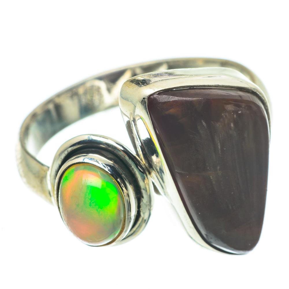 Mexican Fire Agate Rings handcrafted by Anasilvercos - RING65057