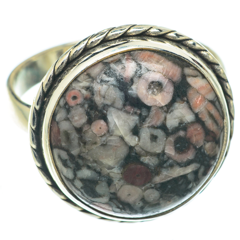 Crinoid Fossil Rings handcrafted by Anasilvercos - RING65065