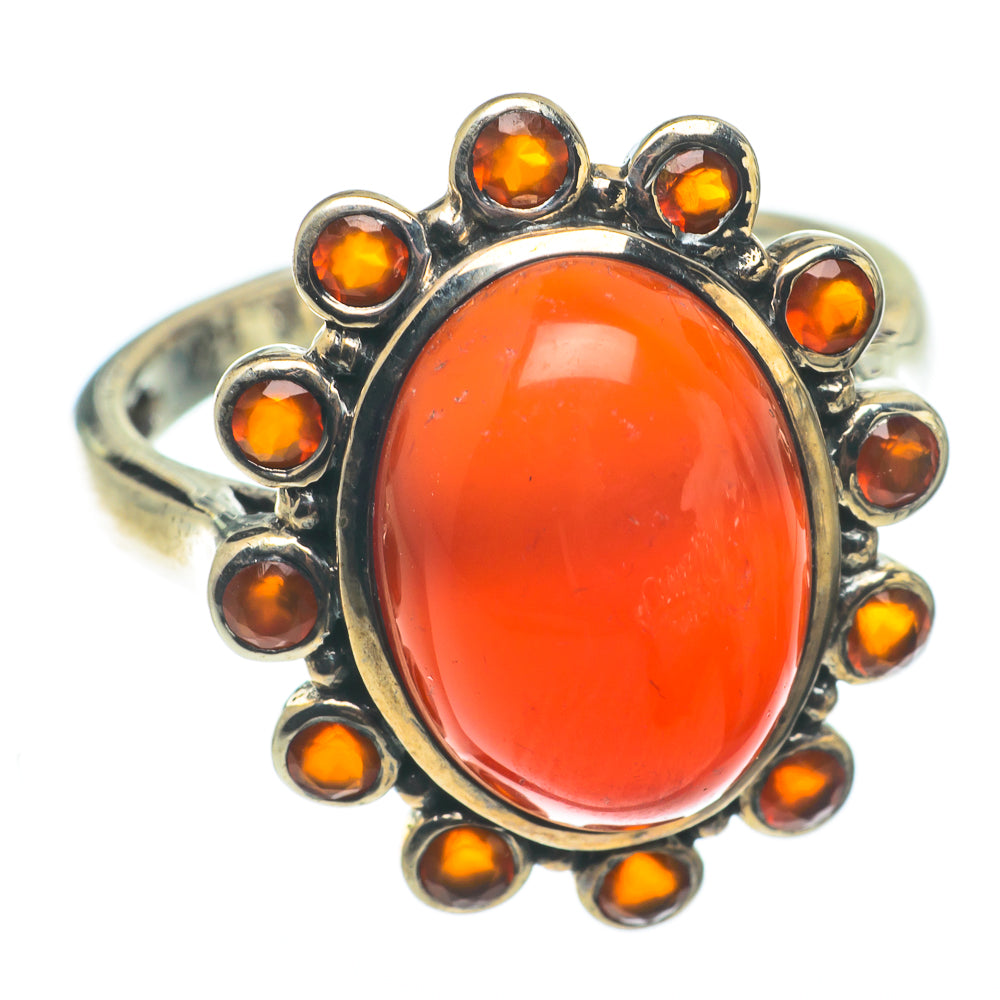 Carnelian Rings handcrafted by Anasilvercos - RING65067