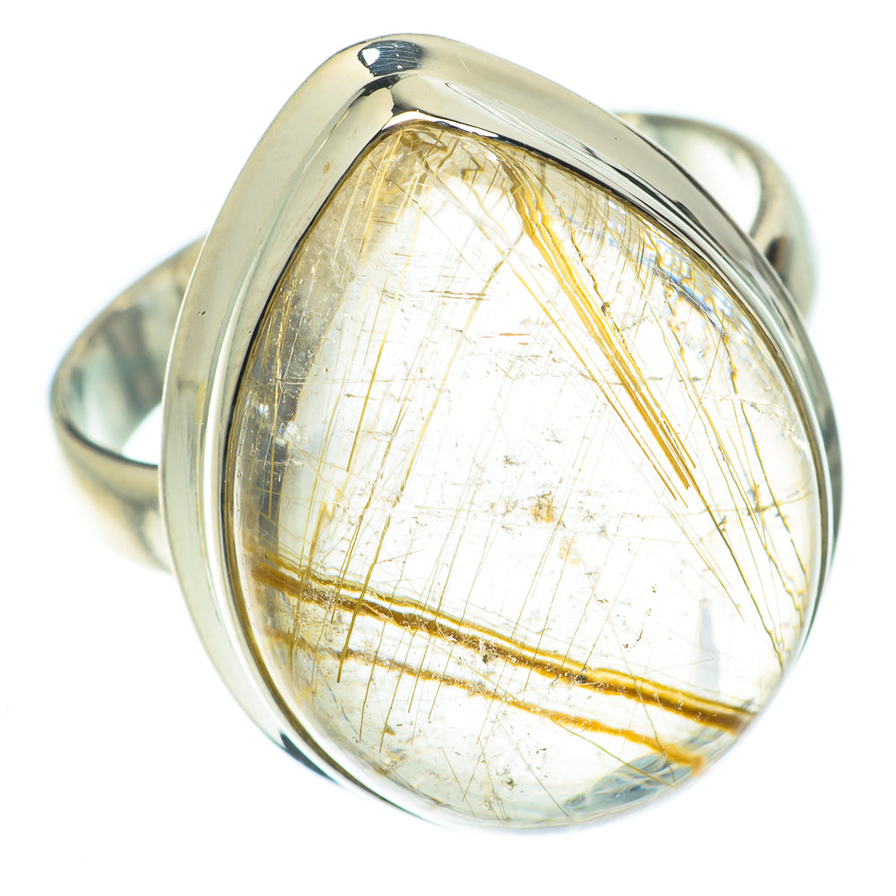 Rutilated Quartz Rings handcrafted by Anasilvercos - RING65069
