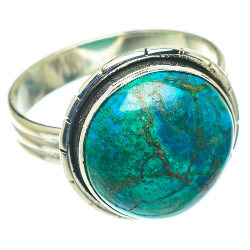 Chrysocolla Rings handcrafted by Anasilvercos - RING65070
