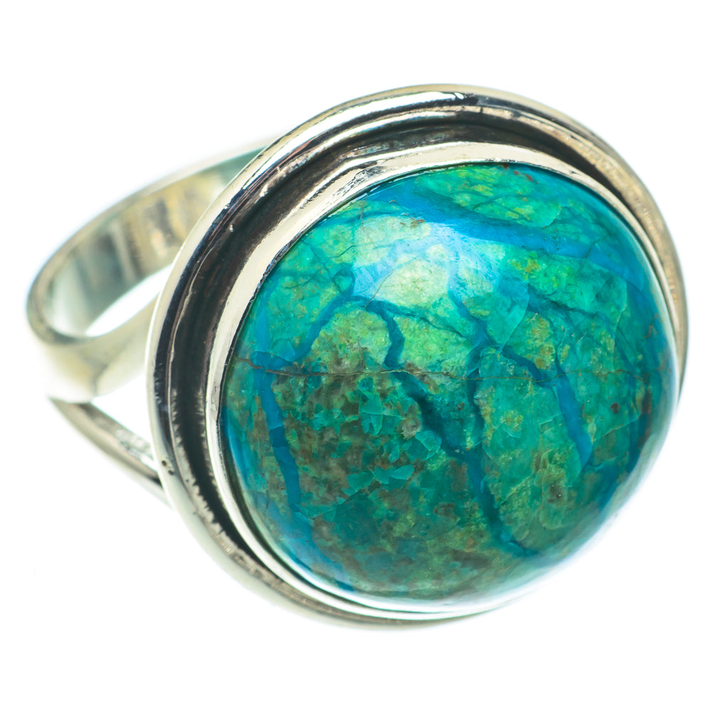 Chrysocolla Rings handcrafted by Anasilvercos - RING65076