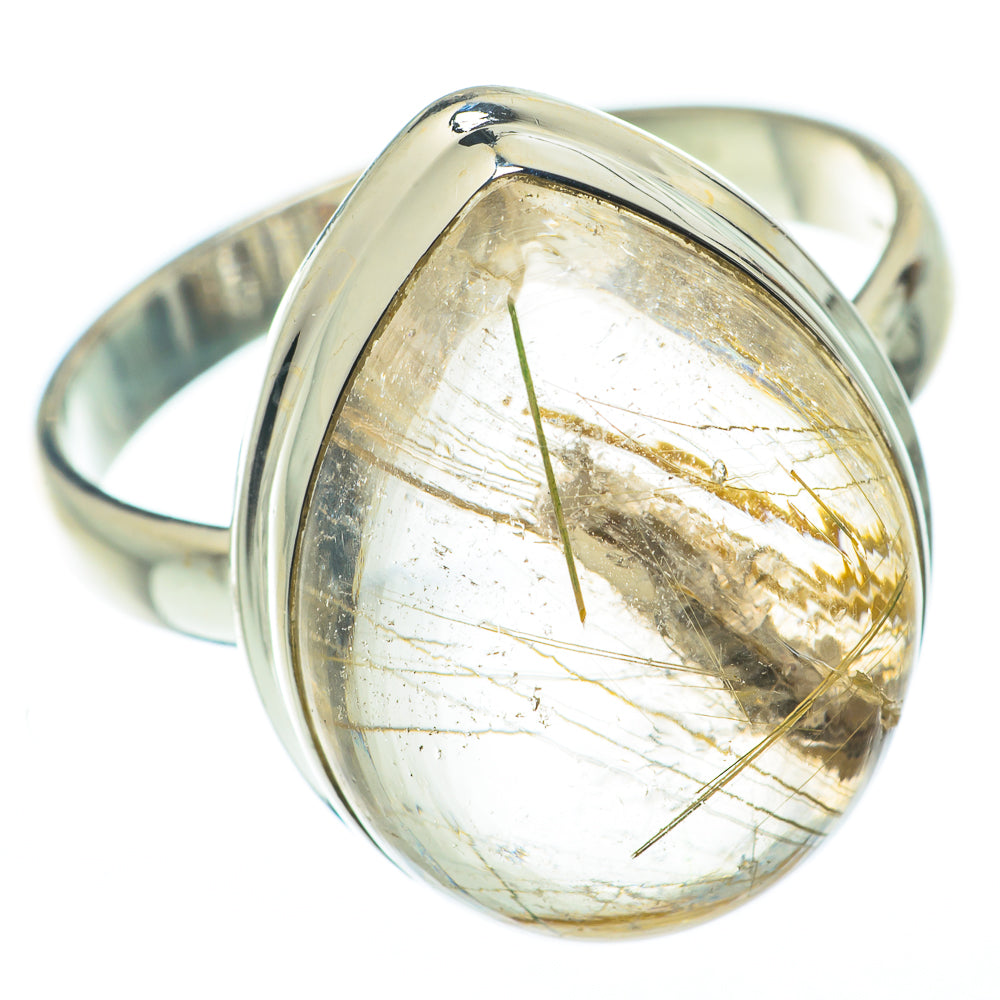 Rutilated Quartz Rings handcrafted by Anasilvercos - RING65087