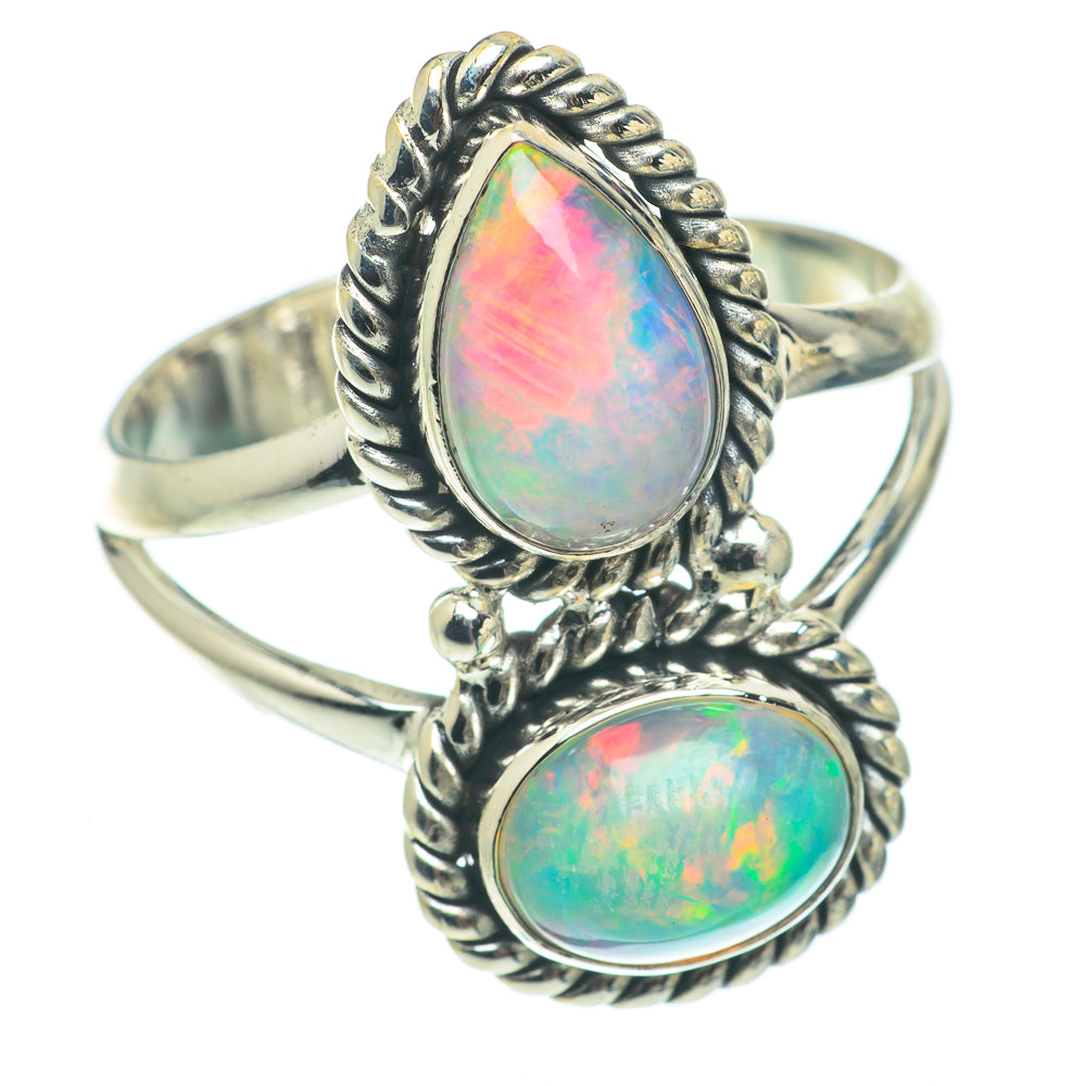 Ethiopian Opal Rings handcrafted by Anasilvercos - RING65091