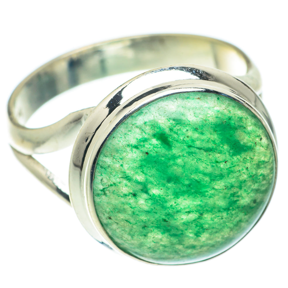 Green Aventurine Rings handcrafted by Anasilvercos - RING65095