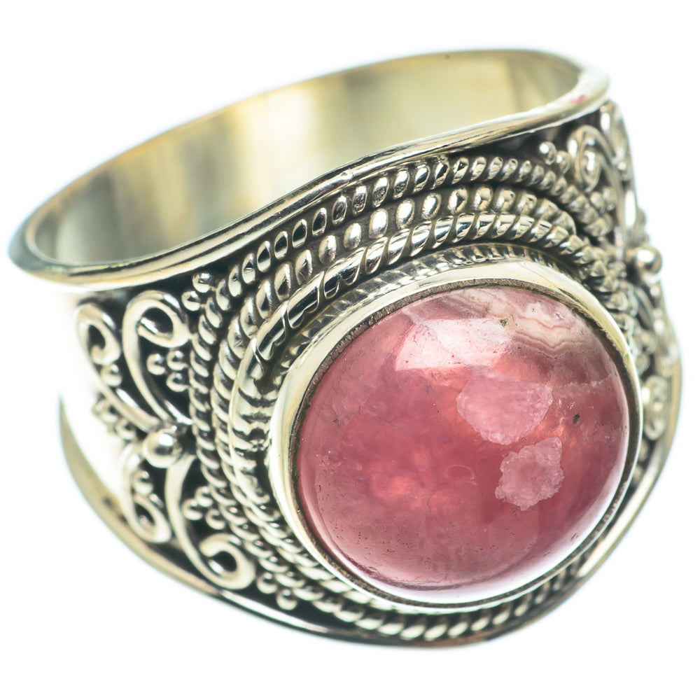 Rhodochrosite Rings handcrafted by Anasilvercos - RING65102