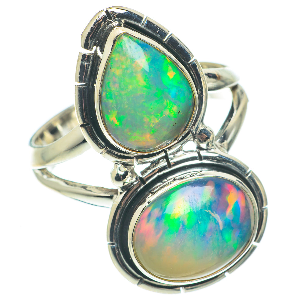 Ethiopian Opal Rings handcrafted by Anasilvercos - RING65105