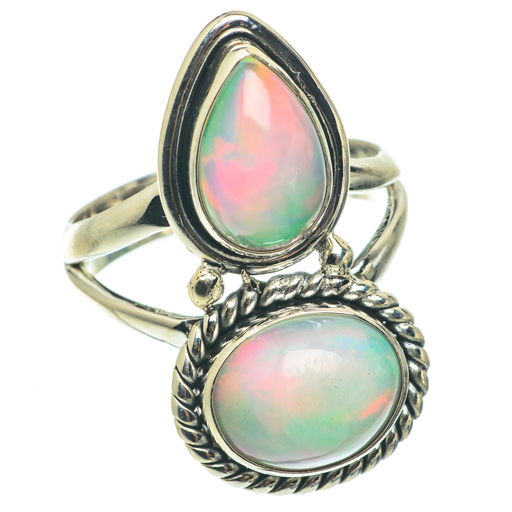 Ethiopian Opal Rings handcrafted by Anasilvercos - RING65108