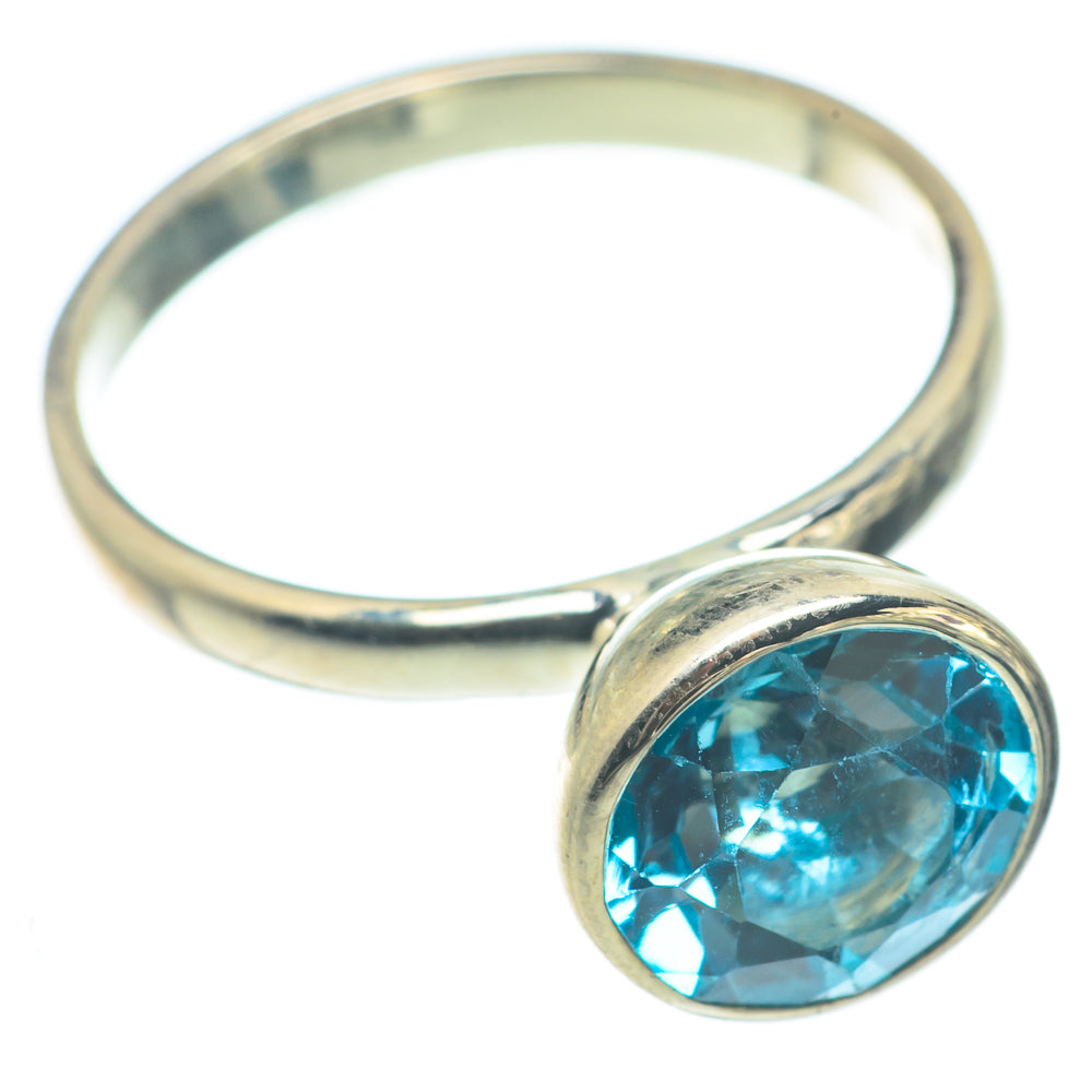Blue Topaz Rings handcrafted by Anasilvercos - RING65110