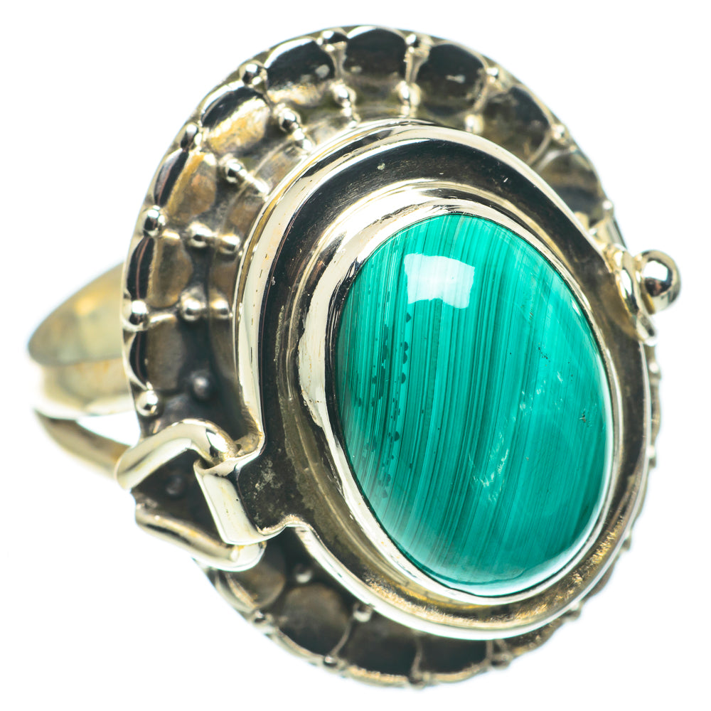 Malachite Rings handcrafted by Anasilvercos - RING65126