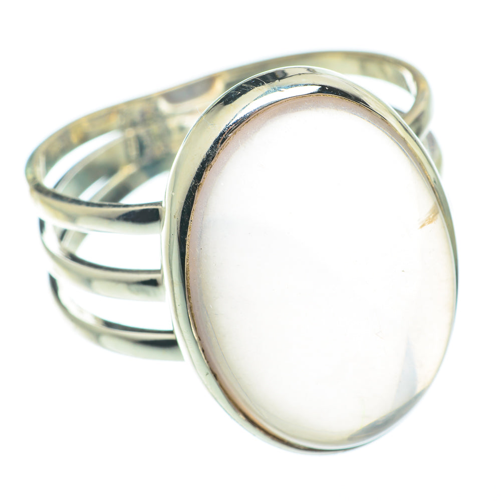 Rose Quartz Rings handcrafted by Anasilvercos - RING65132