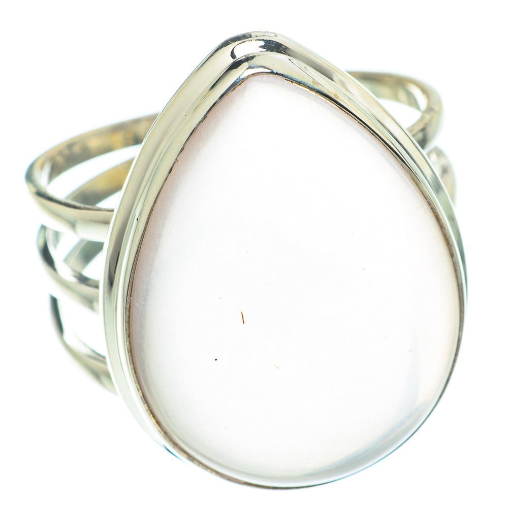 Rose Quartz Rings handcrafted by Anasilvercos - RING65133