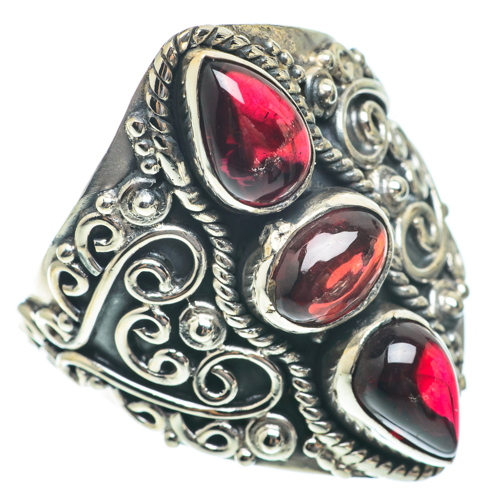 Garnet Rings handcrafted by Anasilvercos - RING65163