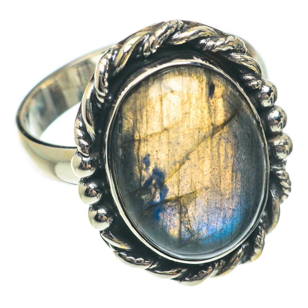 Labradorite Rings handcrafted by Anasilvercos - RING65179