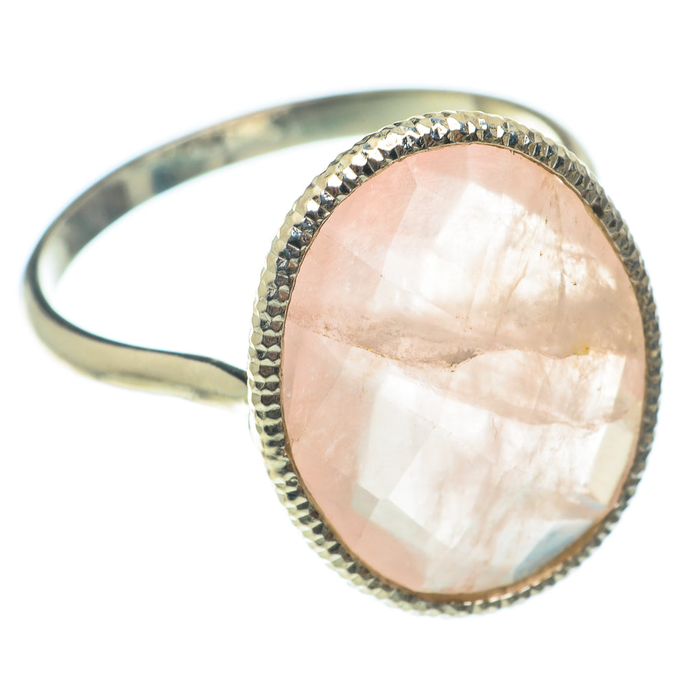 Rose Quartz Rings handcrafted by Anasilvercos - RING65190