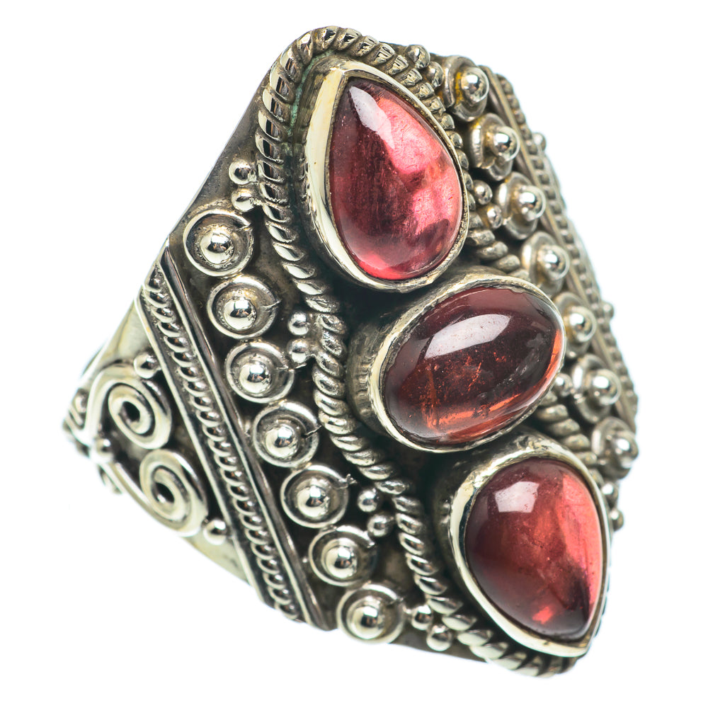 Garnet Rings handcrafted by Anasilvercos - RING65191