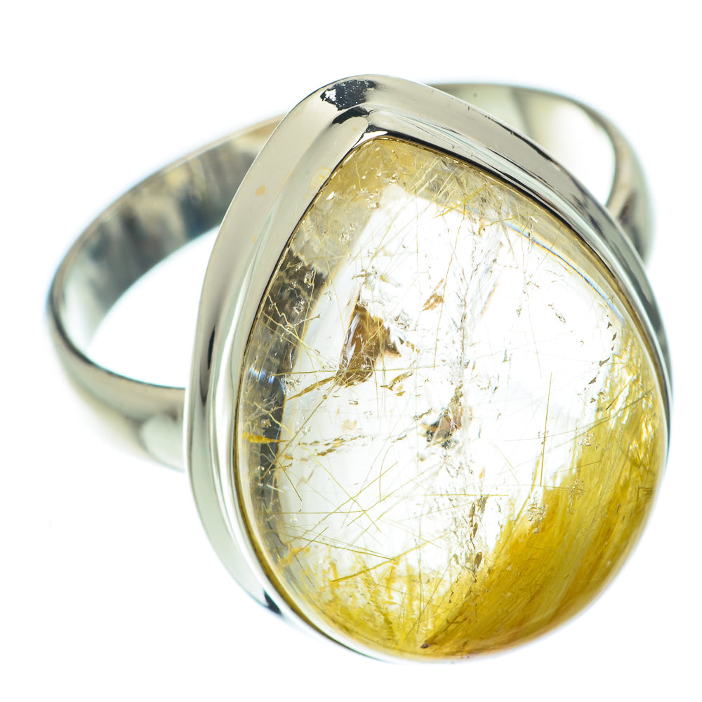 Rutilated Quartz Rings handcrafted by Anasilvercos - RING65196