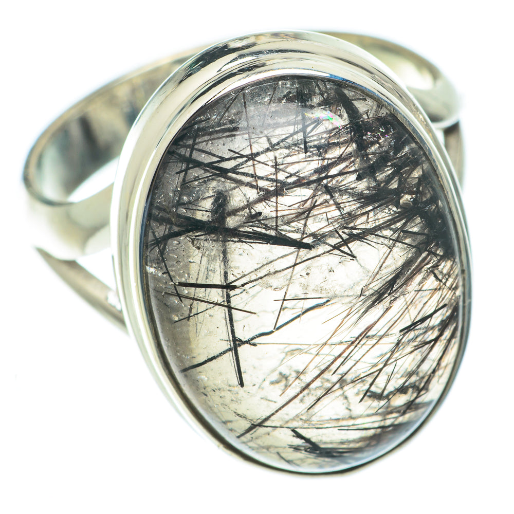 Tourmalinated Quartz Rings handcrafted by Anasilvercos - RING65197