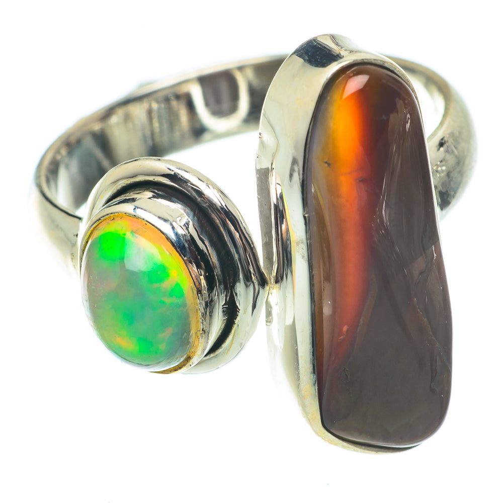 Mexican Fire Agate Rings handcrafted by Anasilvercos - RING65205