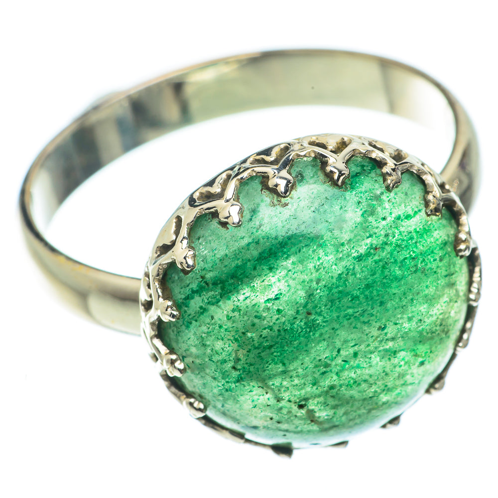 Green Aventurine Rings handcrafted by Anasilvercos - RING65212