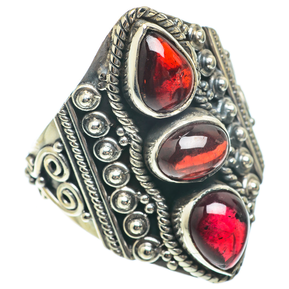 Garnet Rings handcrafted by Anasilvercos - RING65221