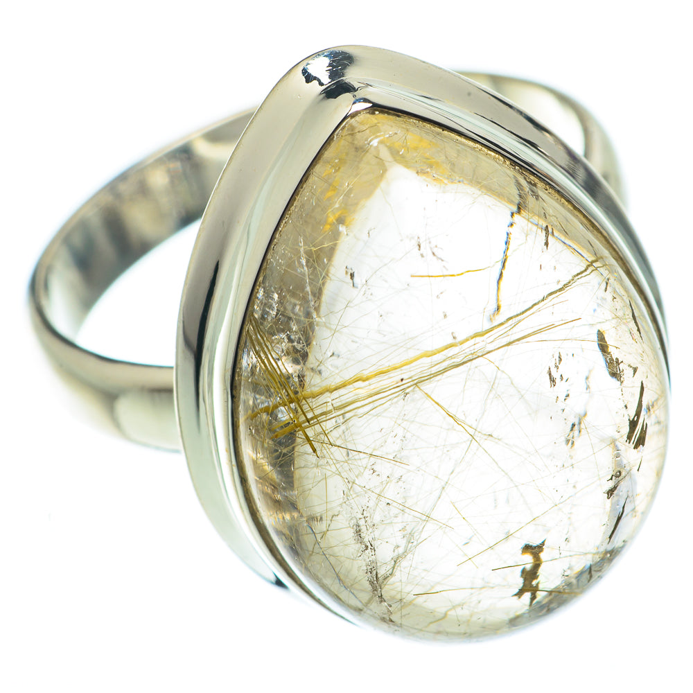 Rutilated Quartz Rings handcrafted by Anasilvercos - RING65224