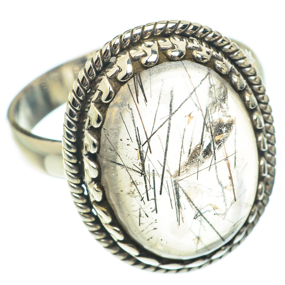 Tourmalinated Quartz Rings handcrafted by Anasilvercos - RING65225