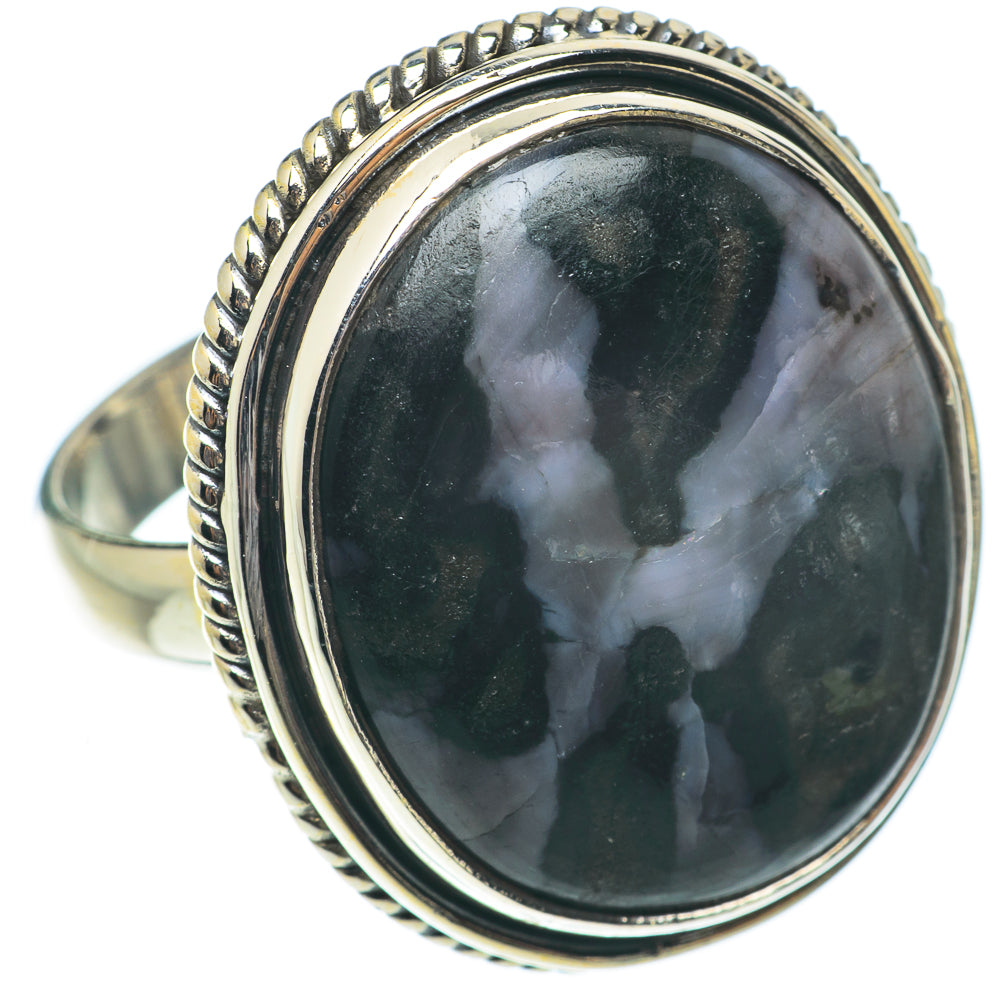 Gabbro Stone Rings handcrafted by Anasilvercos - RING65226