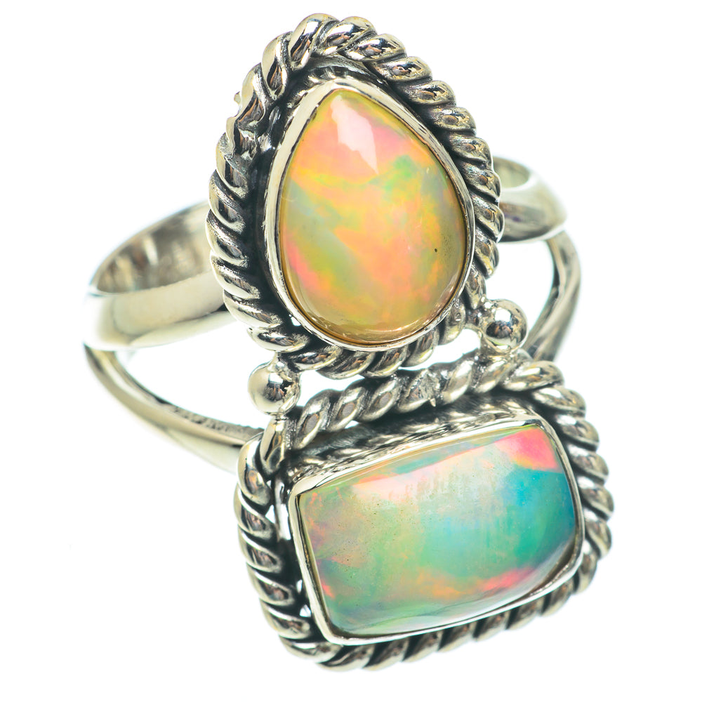 Ethiopian Opal Rings handcrafted by Anasilvercos - RING65233