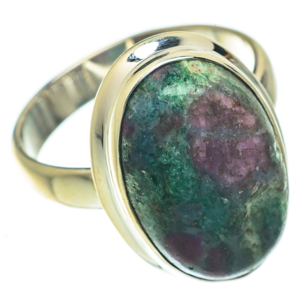 Ruby Fuchsite Rings handcrafted by Anasilvercos - RING65239