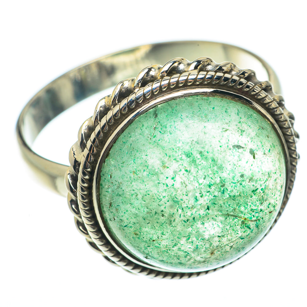 Green Aventurine Rings handcrafted by Anasilvercos - RING65240