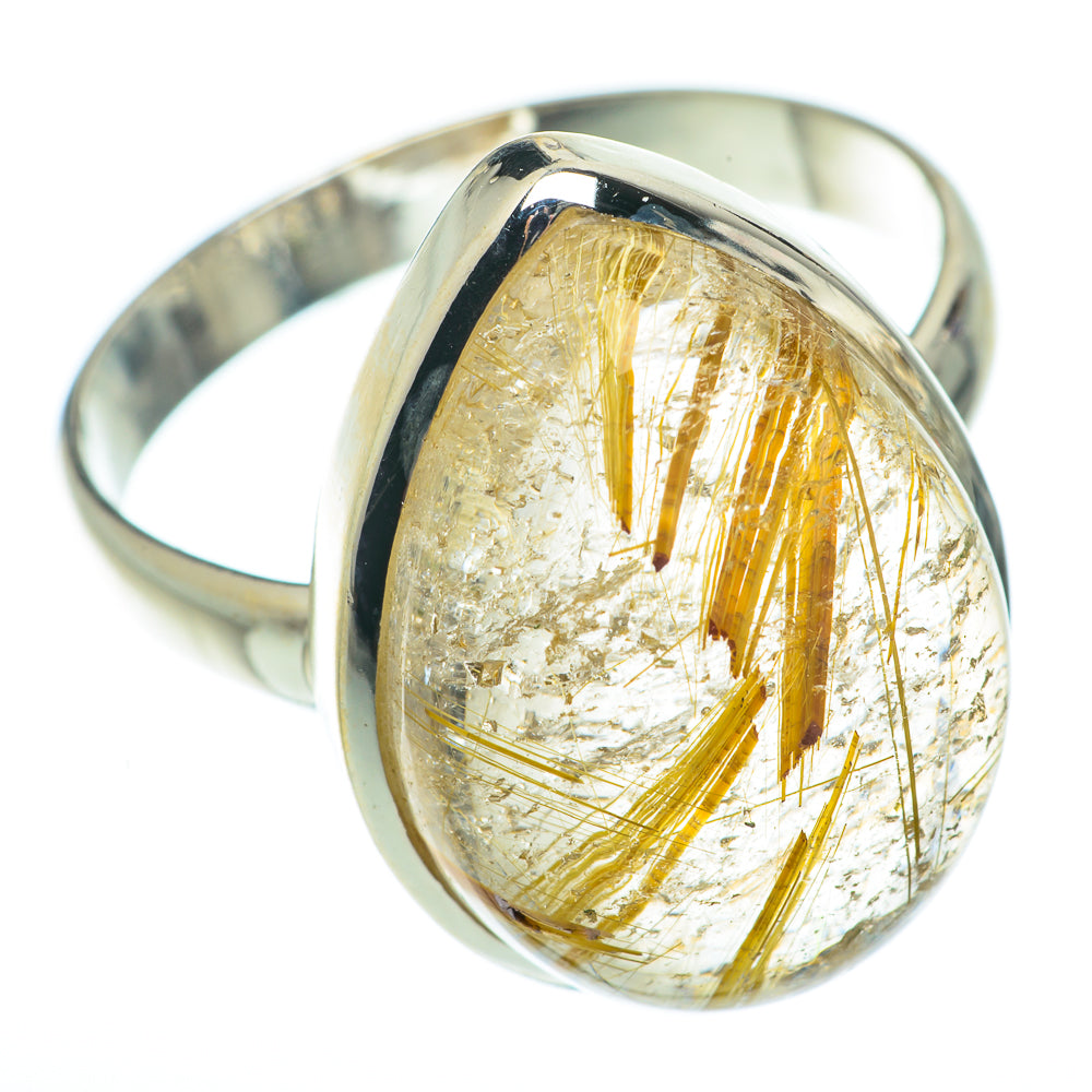 Rutilated Quartz Rings handcrafted by Anasilvercos - RING65250