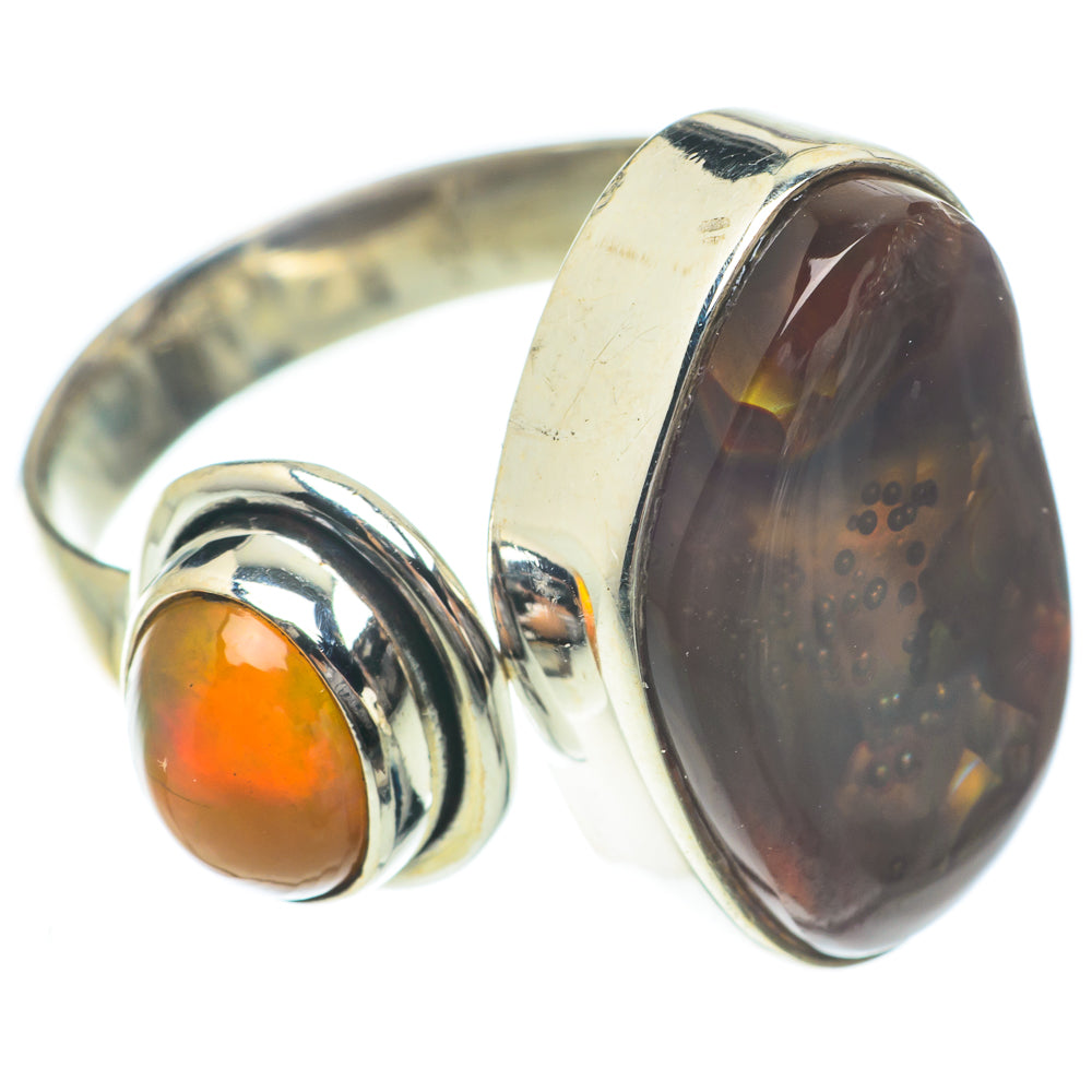 Mexican Fire Agate Rings handcrafted by Anasilvercos - RING65258