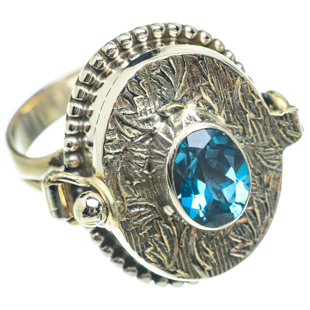 Blue Topaz Rings handcrafted by Anasilvercos - RING65284