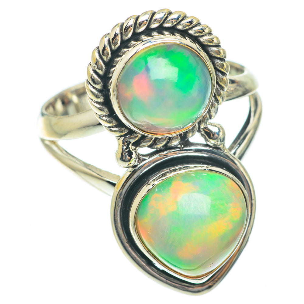 Ethiopian Opal Rings handcrafted by Anasilvercos - RING65303