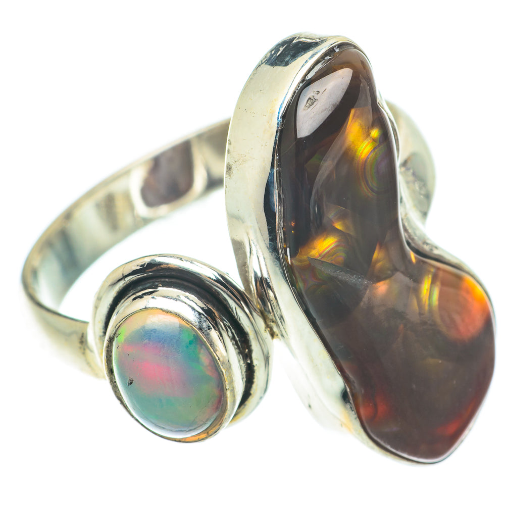 Mexican Fire Agate Rings handcrafted by Anasilvercos - RING65304