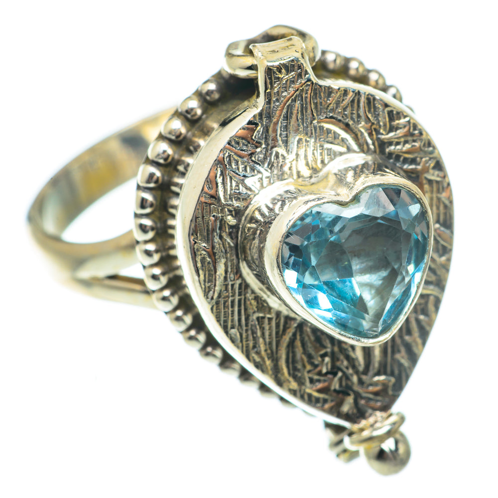 Blue Topaz Rings handcrafted by Anasilvercos - RING65306