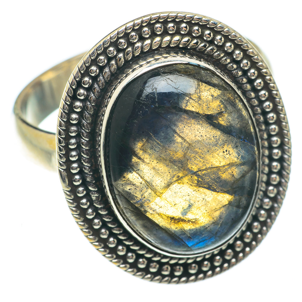 Labradorite Rings handcrafted by Anasilvercos - RING65308
