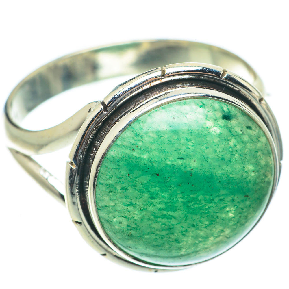 Green Aventurine Rings handcrafted by Anasilvercos - RING65311