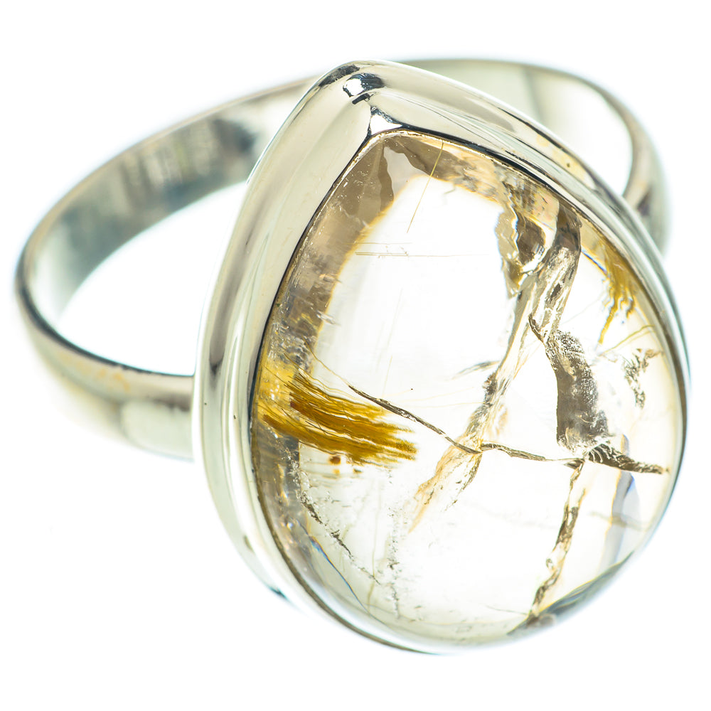 Rutilated Quartz Rings handcrafted by Anasilvercos - RING65319