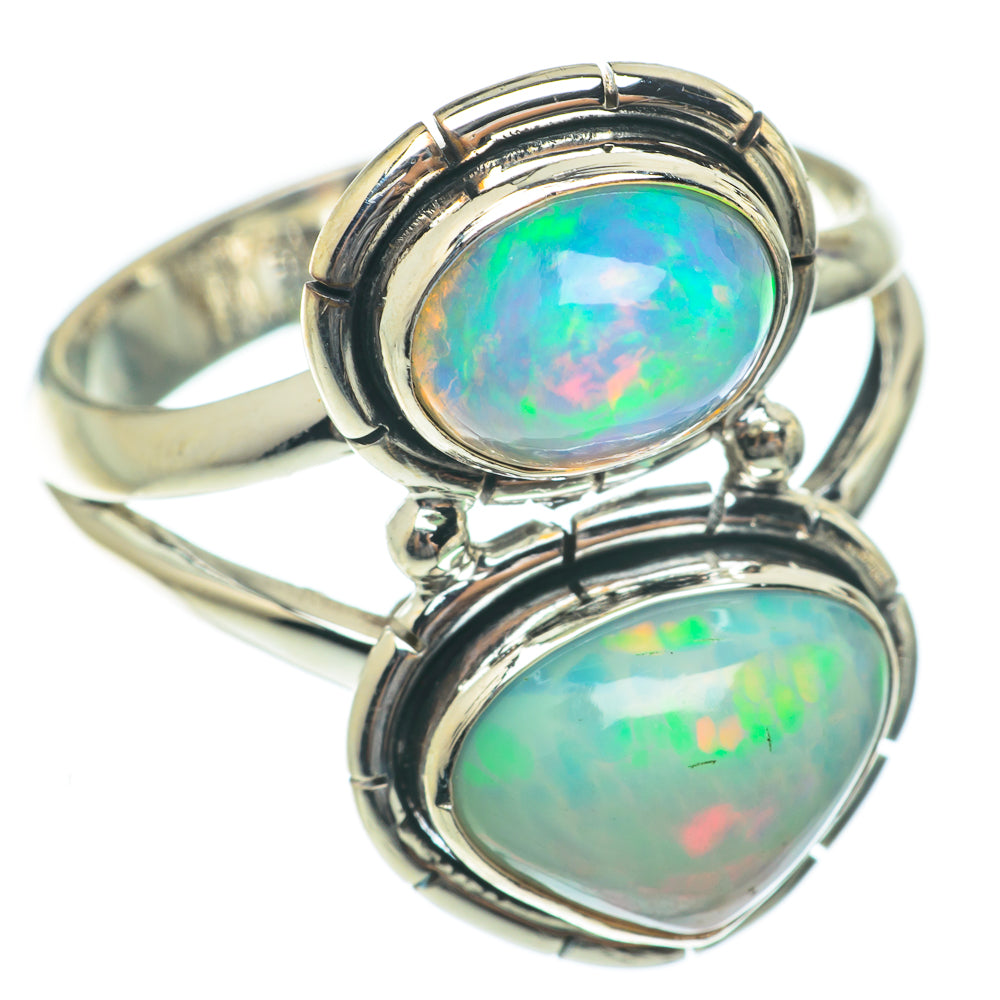 Ethiopian Opal Rings handcrafted by Anasilvercos - RING65322